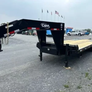 CAM Superline 8 x 25 Deckover Gooseneck Equipment Trailer
