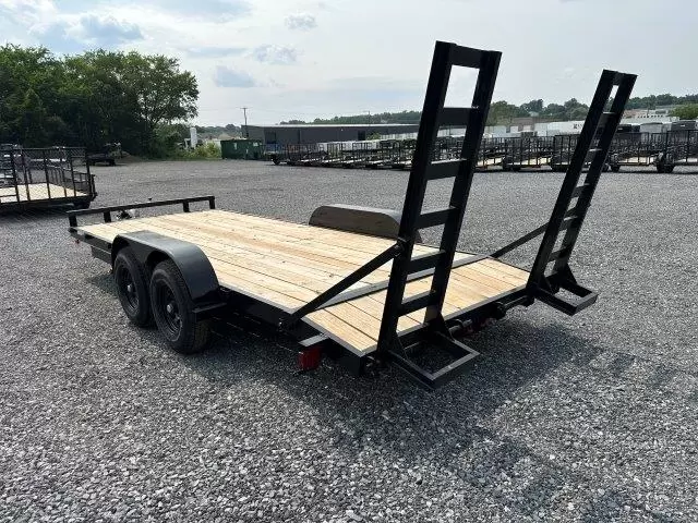 Carry On 7 x 18 Low Profile Equipment Trailer Ladder Ramps - Image 5