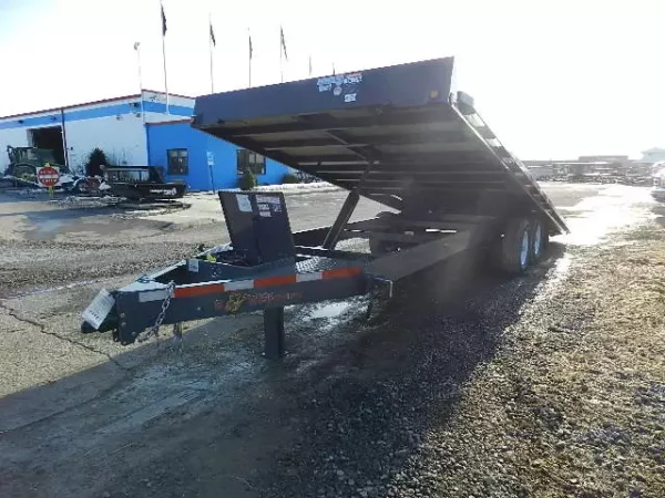BWise 8 x 22 Deckover Equipment Trailer Power Tilt - Image 3