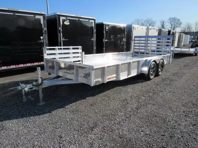 Sport Haven 7×18 Aluminum Landscape Trailer Side - Image 3